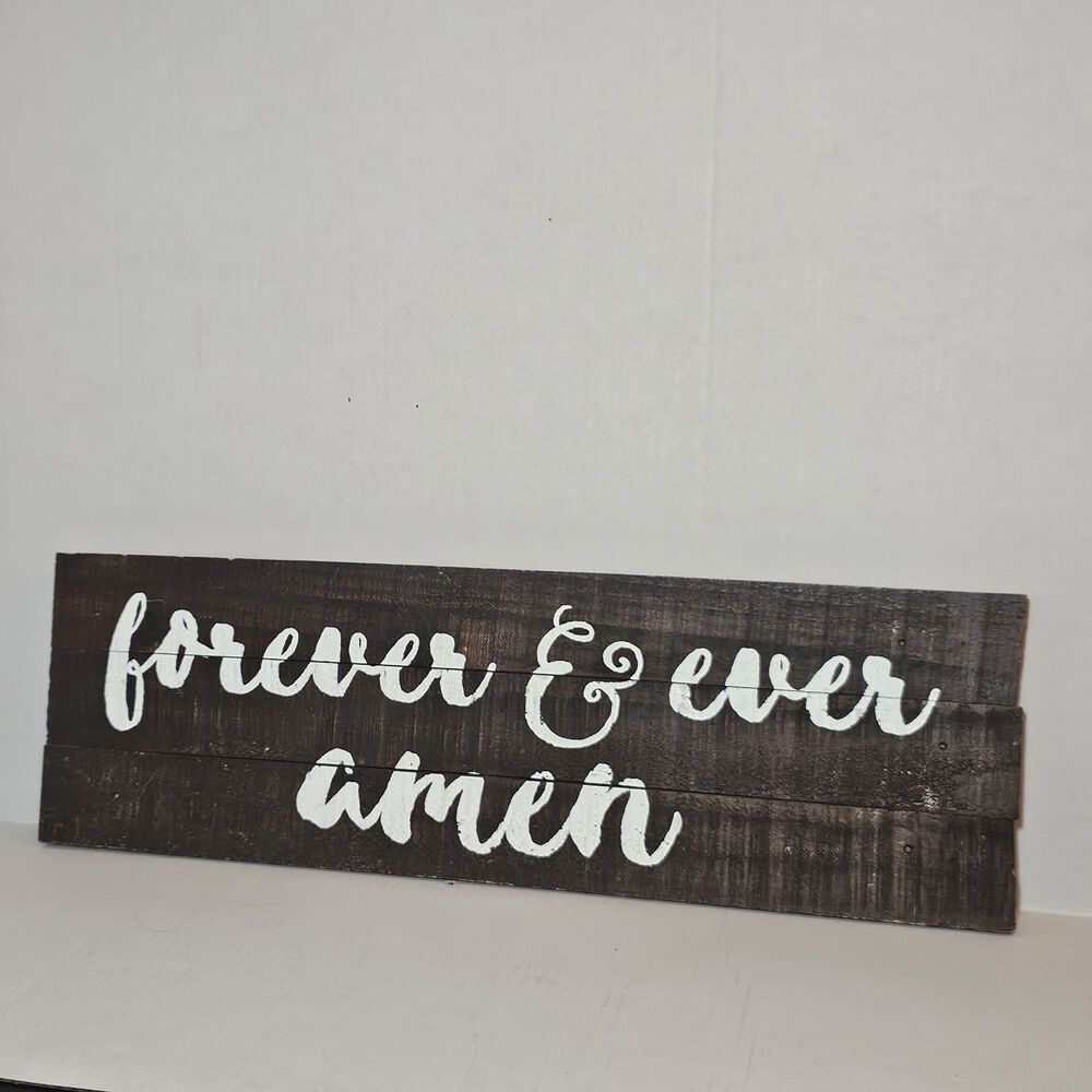 Hobby Lobby Wood Wall Sign Forever & Ever Amen